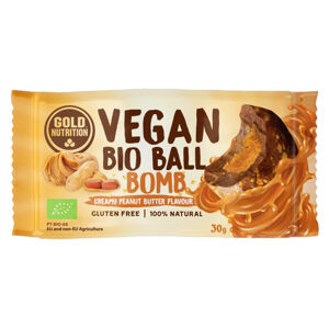 Gold Nutrition Vegan ball bomb arašidové maslo BIO 30 g